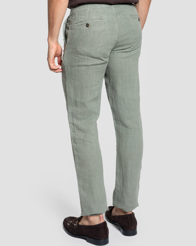Pantalón Lino 100% Kaki