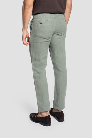Toronto 100% Linen Pants - 0.34317 - KHAKI
