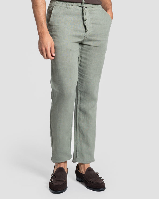 Pantalón Lino 100% Kaki