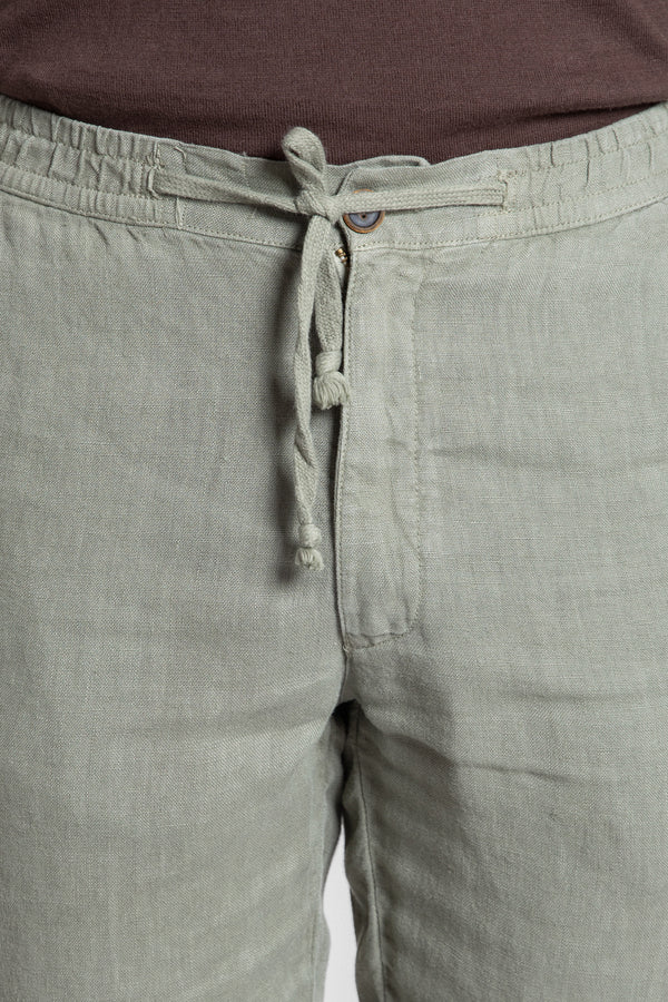 Toronto 100% Linen Pants - 0.34317 - KHAKI