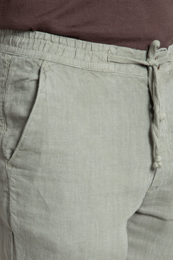 Toronto 100% Linen Pants - 0.34317 - KHAKI