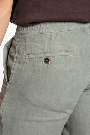 Toronto 100% Linen Pants - 0.34317 - KHAKI