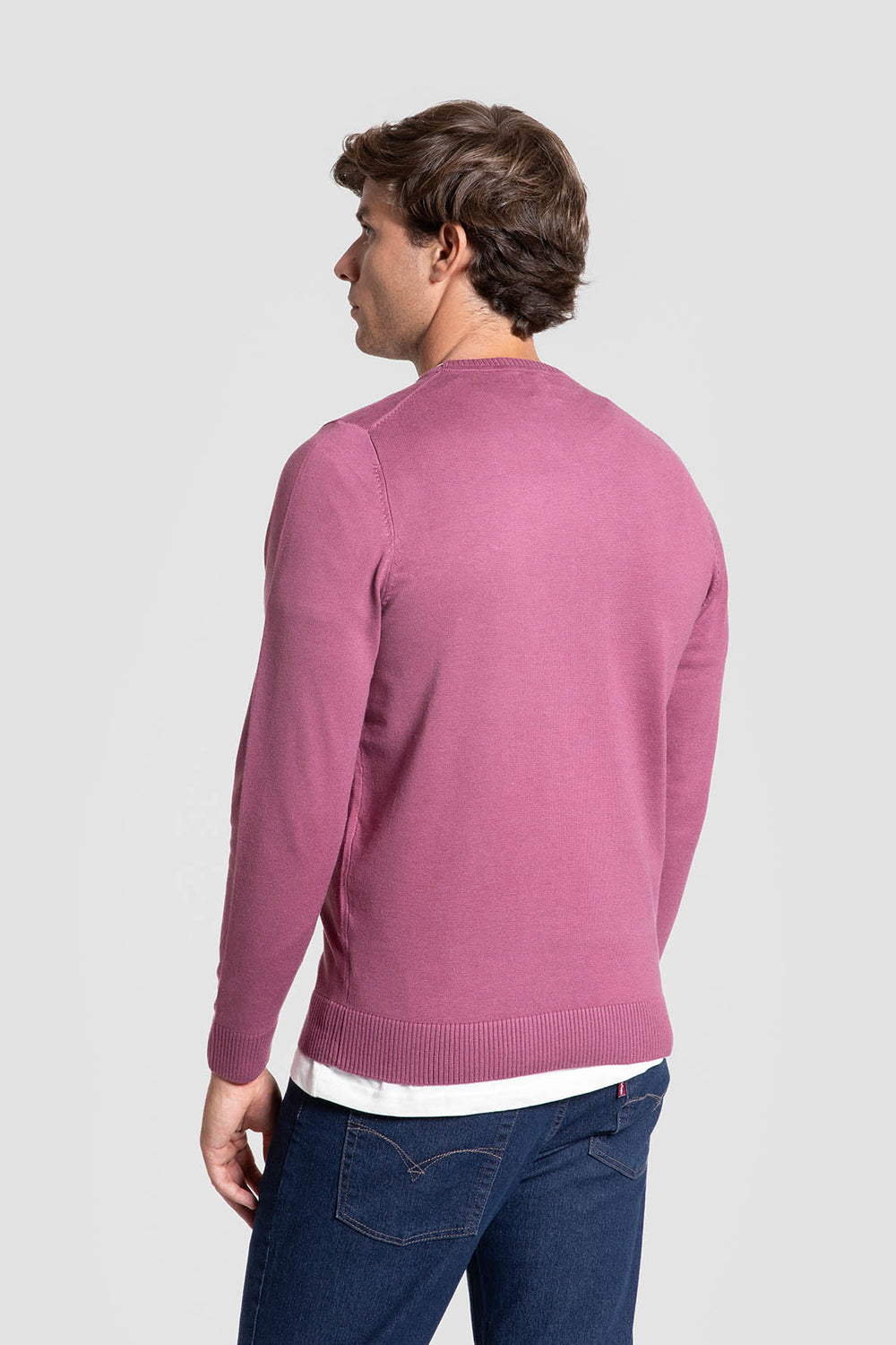Jersey Caballo Cuello Redondo Buganvilla.