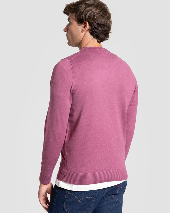 Jersey Caballo Cuello Redondo Buganvilla.