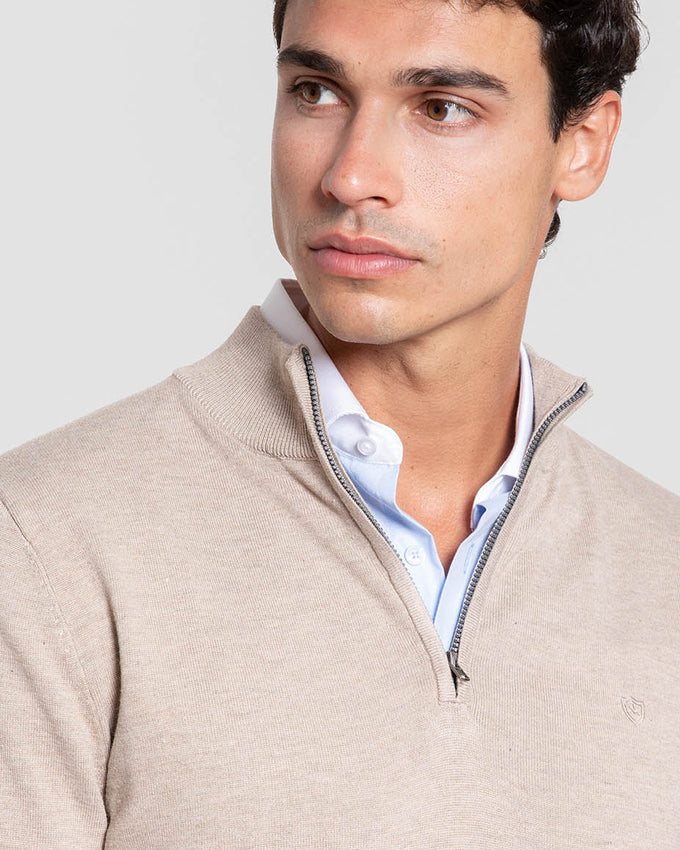 Jersey Cremallera Punto Fino