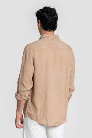Camel Linen Shirt