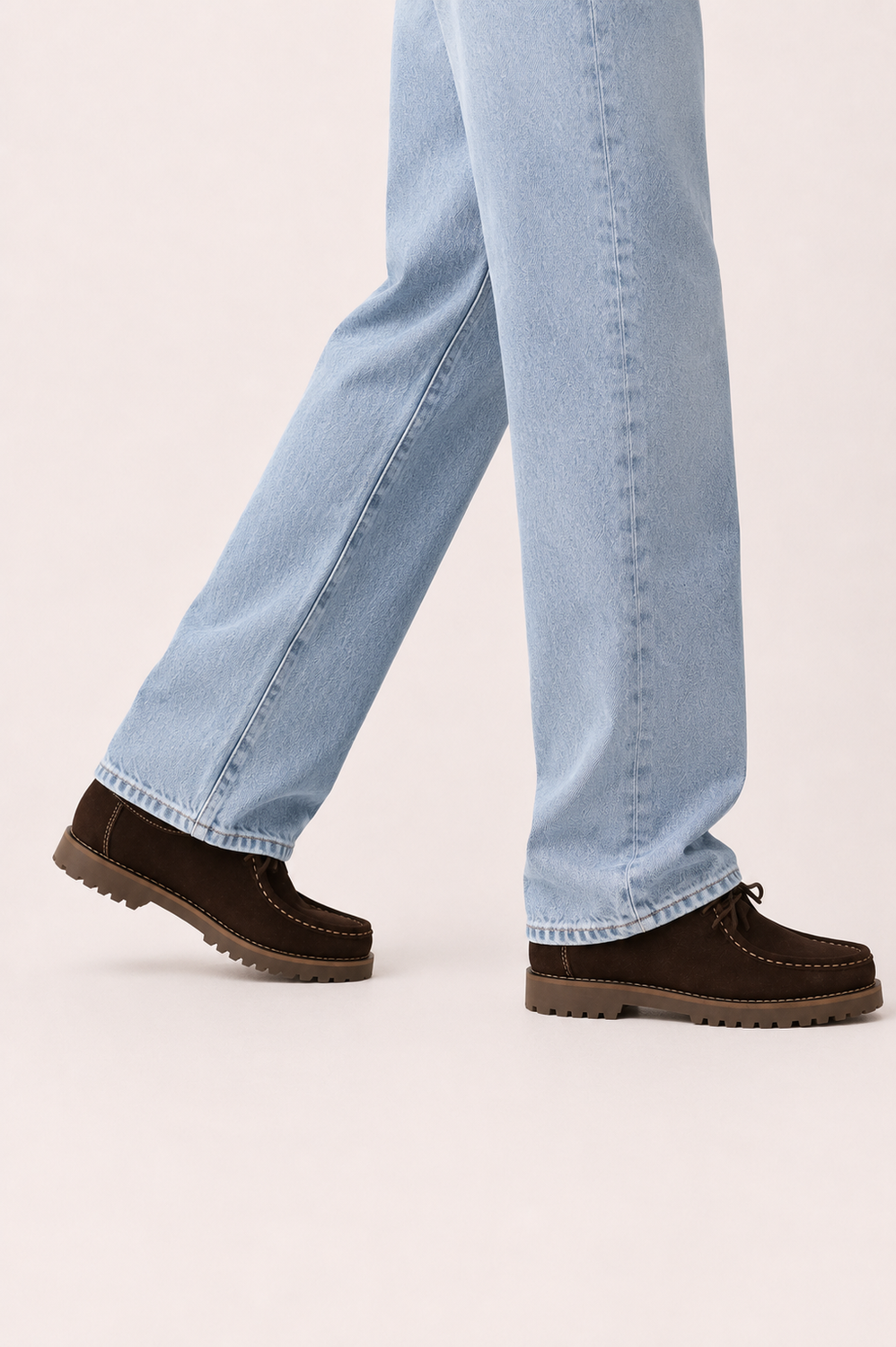 Zapato Serraje Marrón Oscuro Suela Track