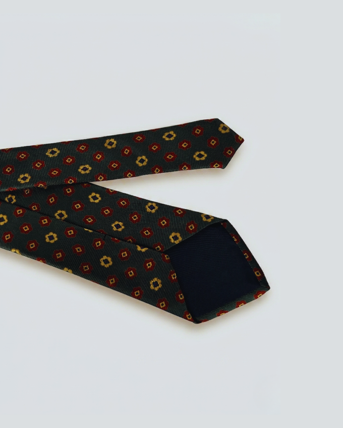 Corbata Kaki Estampada