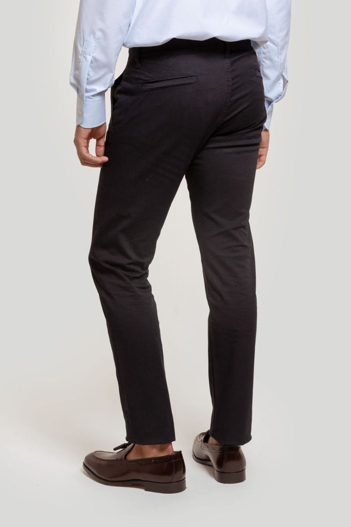 NAVY BLUE SKINNY CHINO PANTS