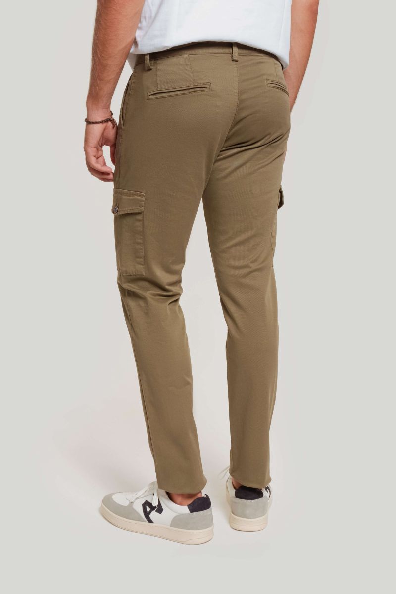 Chino Cargo Pinzas Kaki