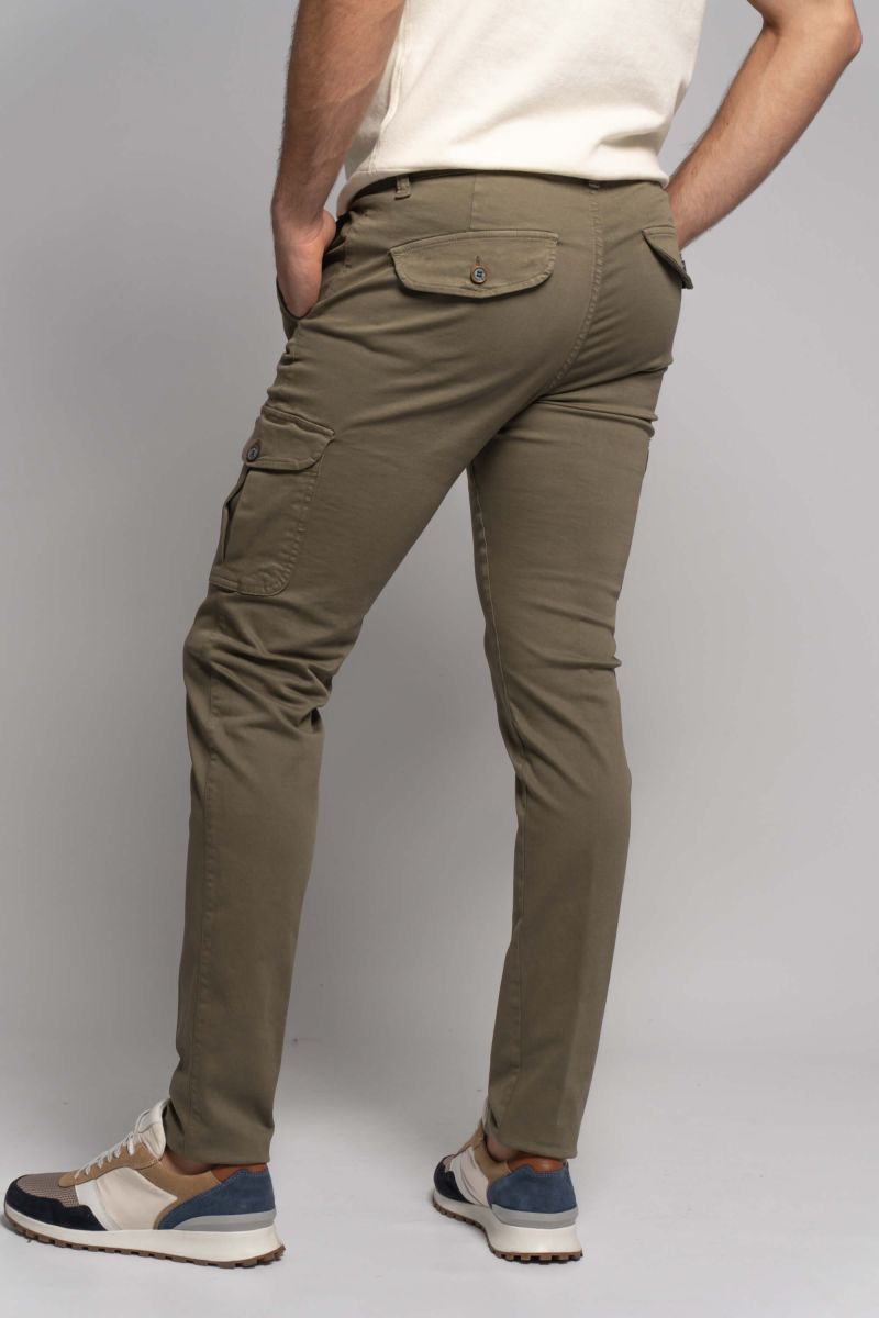 CHINO CARGO PLAQUE KHAKI