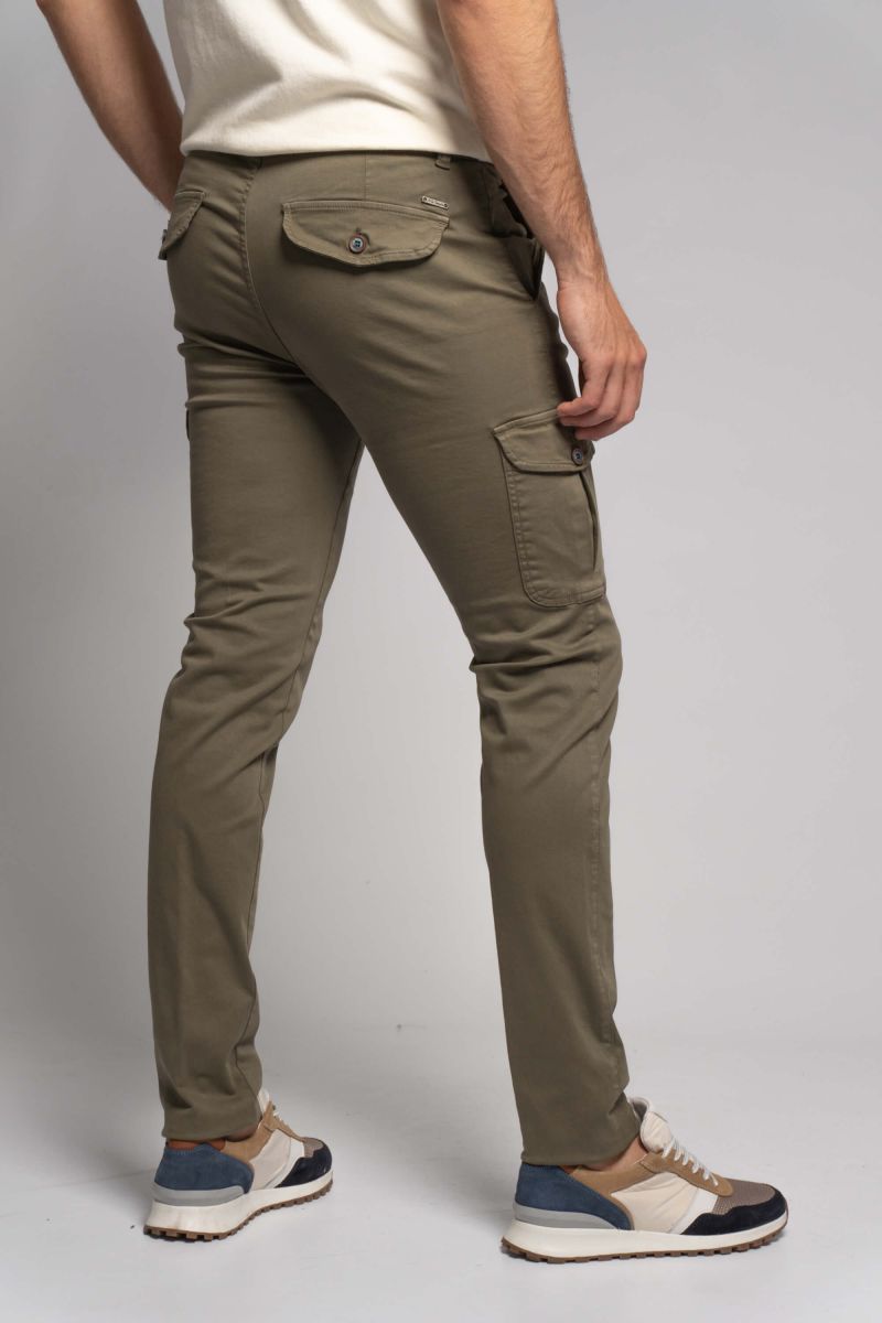 CHINO CARGO PLAQUE KHAKI