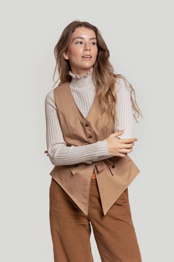 Chaleco Romeria Camel