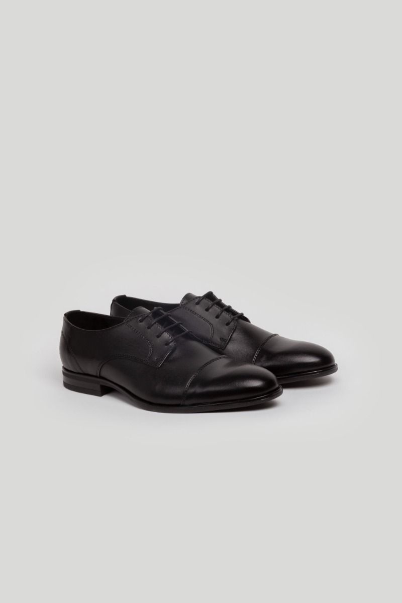 BLACK LACE-UP DRESS SHOE