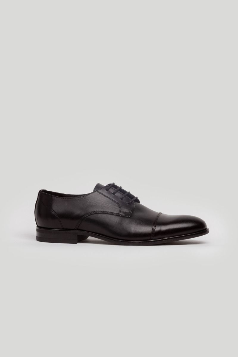 BLACK LACE-UP DRESS SHOE