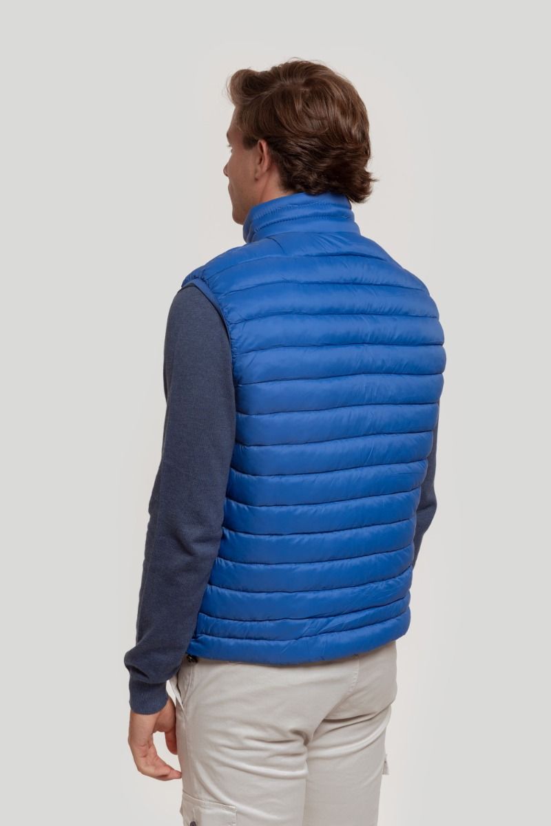 BLUE HORSE FEATHER VEST