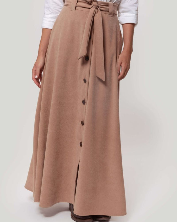 Falda Antelina camel
