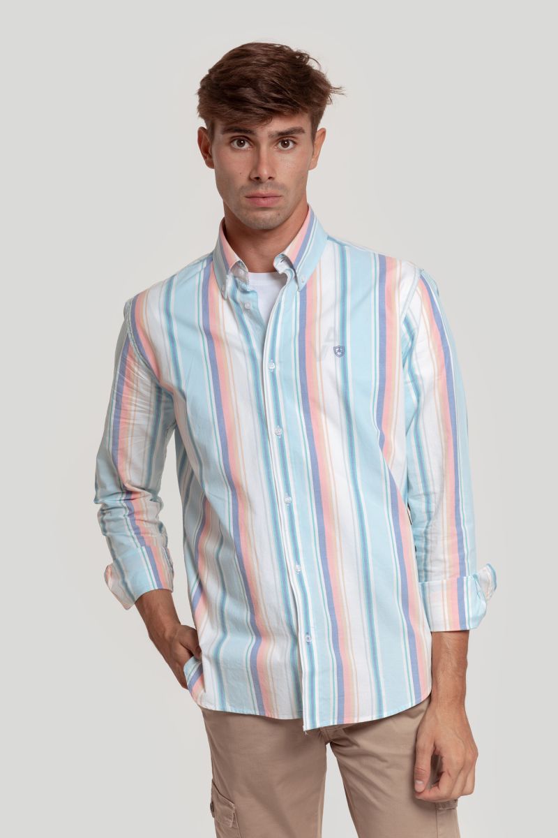 MULTI STRIPED COTTON SHIRT