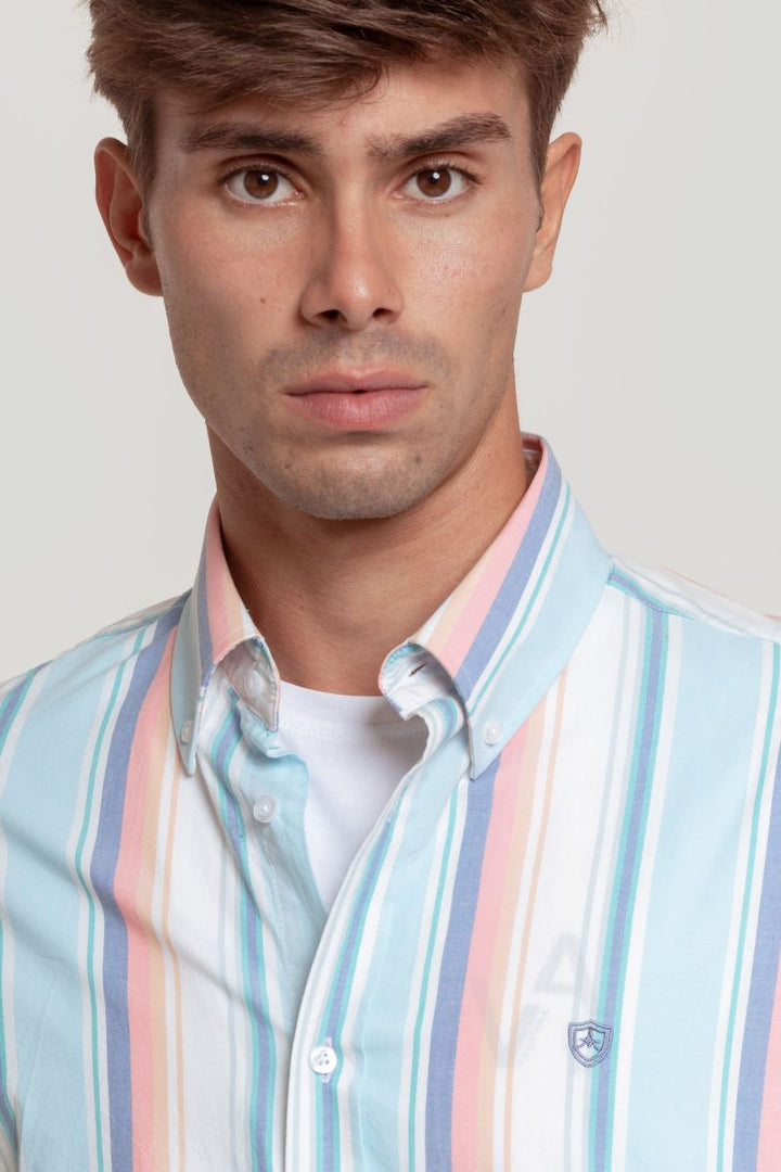 MULTI STRIPED COTTON SHIRT