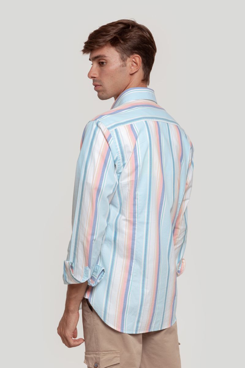 MULTI STRIPED COTTON SHIRT