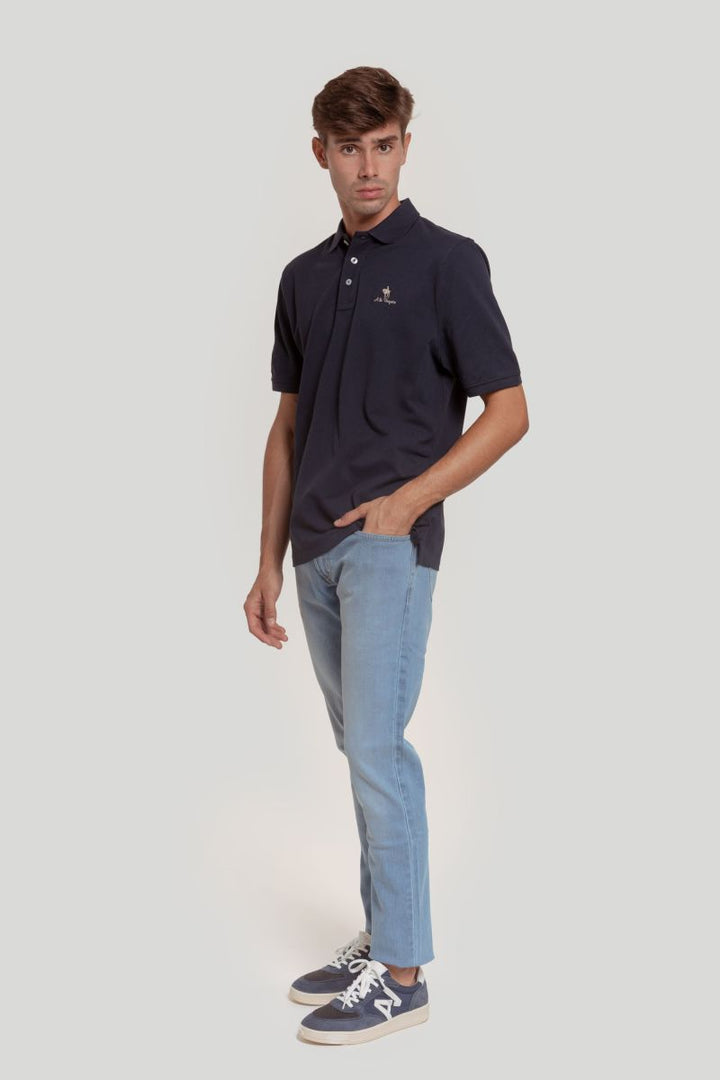 POLO DENIM MARINHO