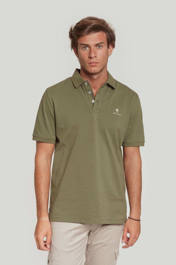 KHAKI DENIM POLO