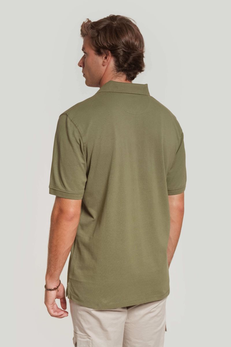 KHAKI DENIM POLO