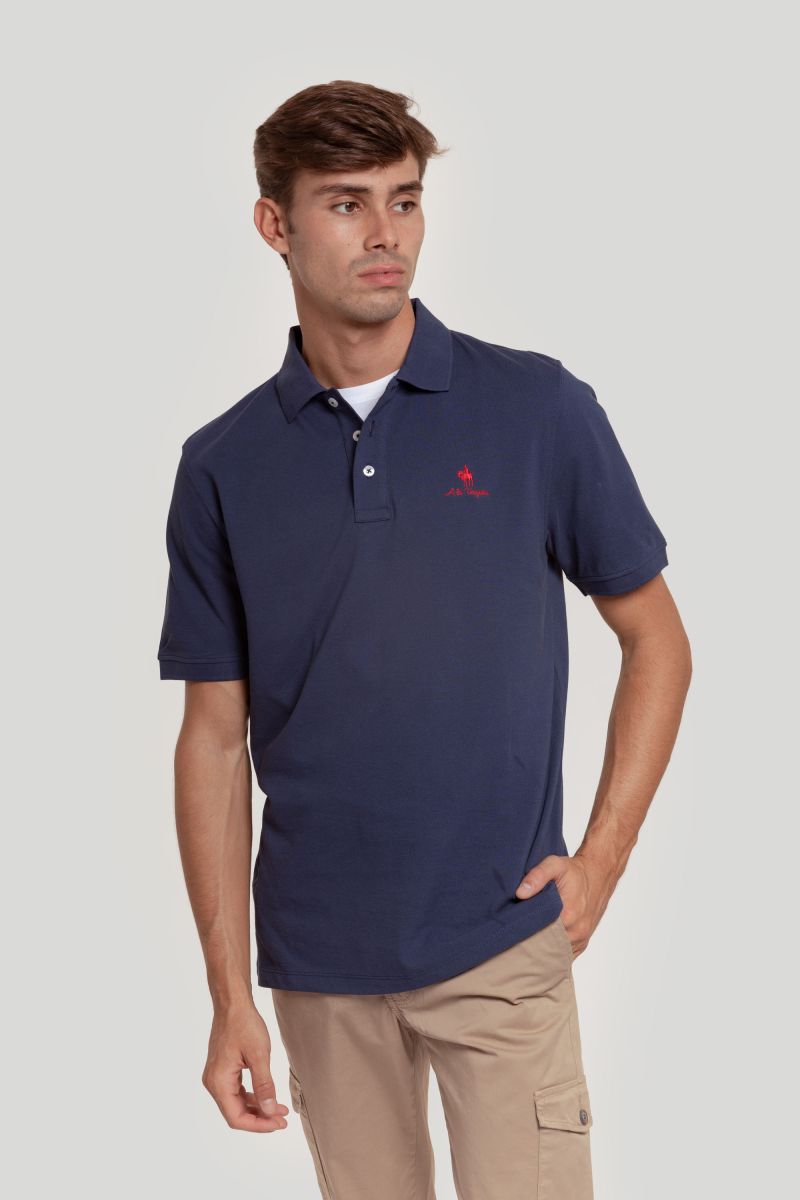 BLUE DENIM POLO