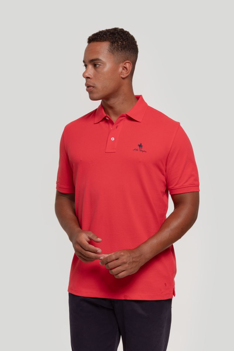 POLO DENIM VERMELHO