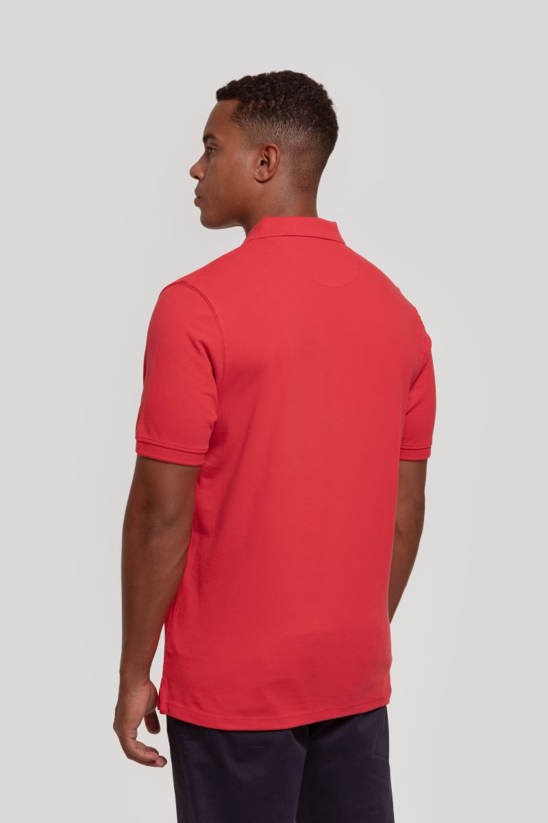 POLO DENIM VERMELHO