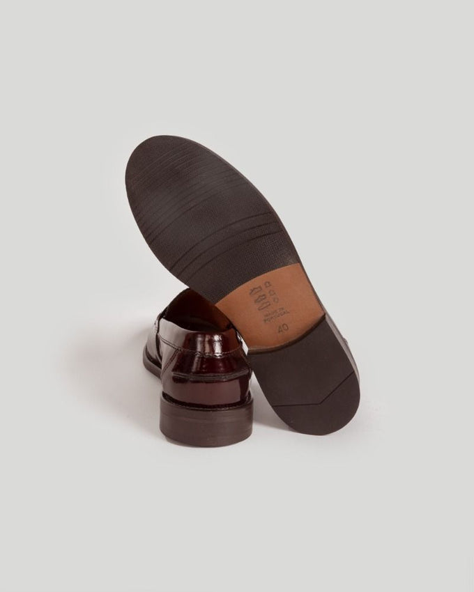 Mocasín Antifaz Hombre Burdeos
