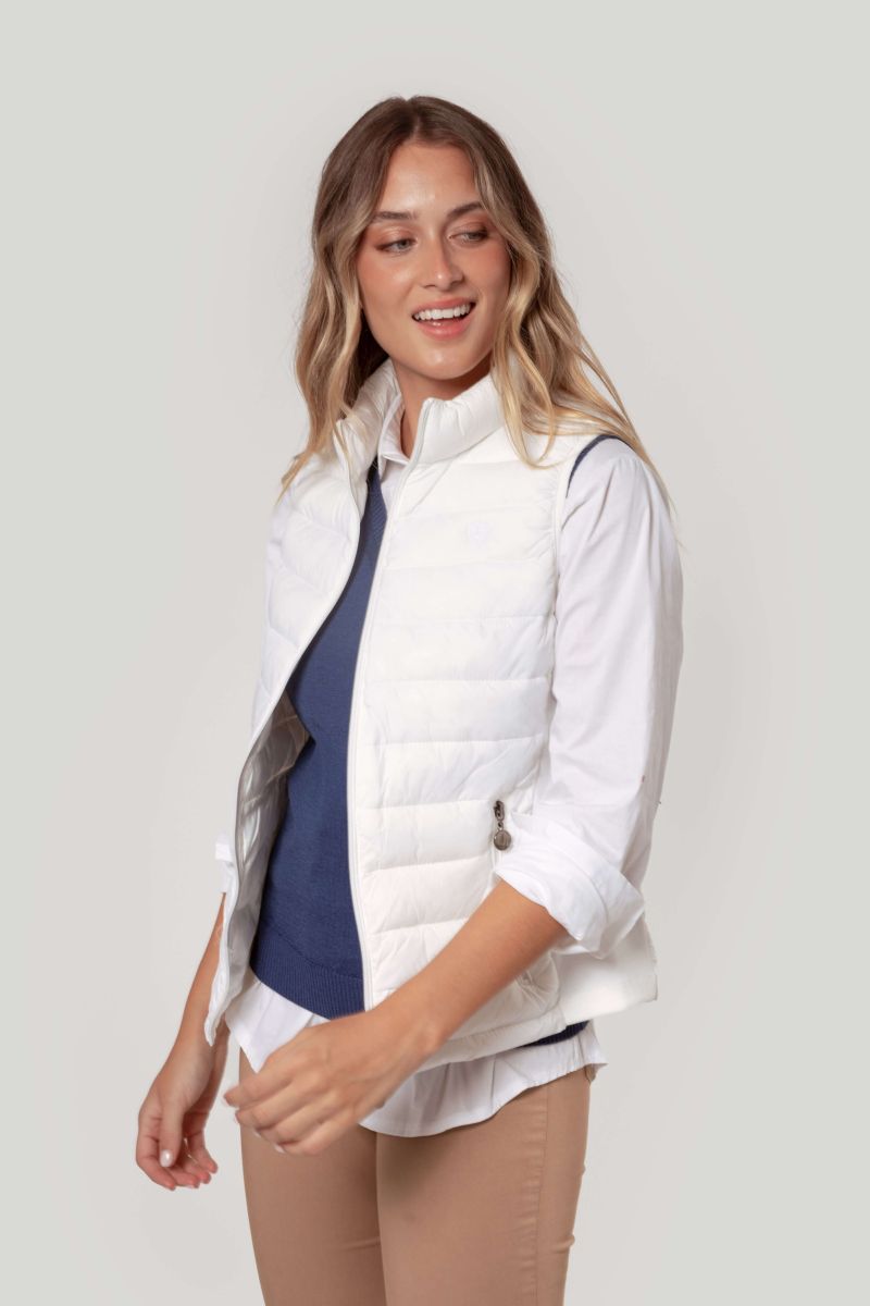 WHITE PADDED LEAGUE VEST