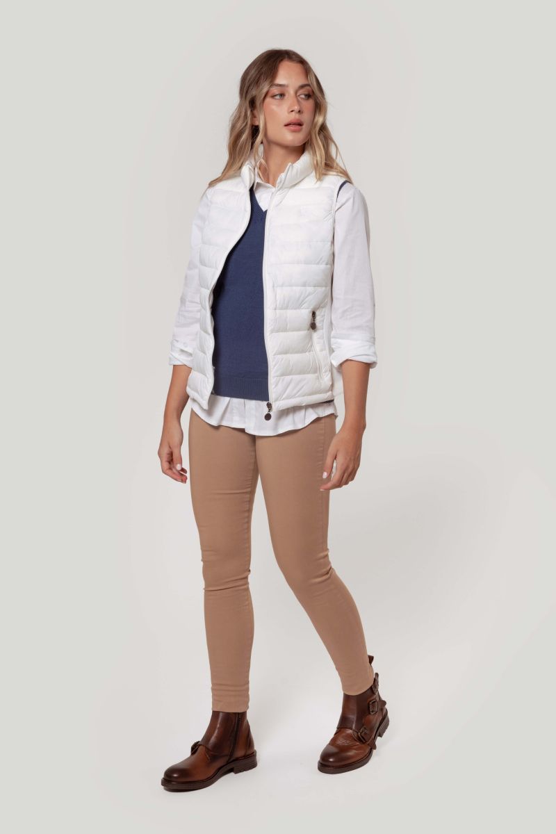 WHITE PADDED LEAGUE VEST