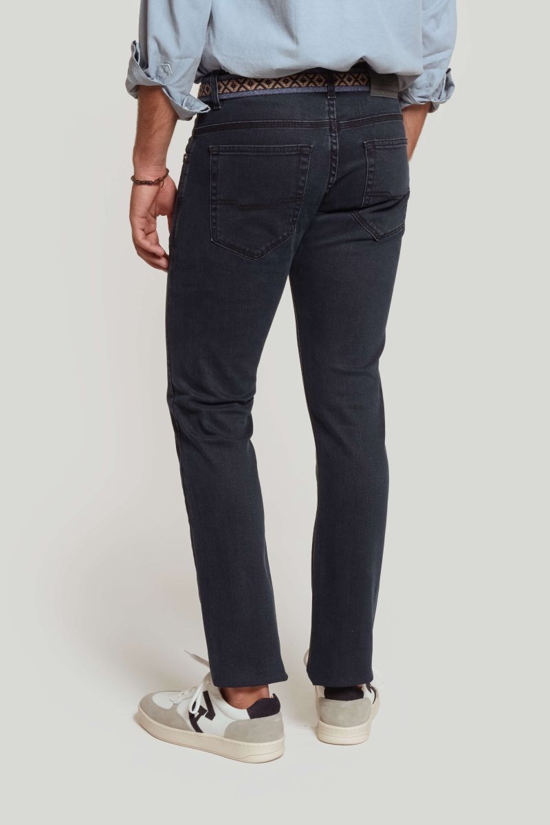 CALÇA ESPORTIVA DENIM AZUL ESCURO