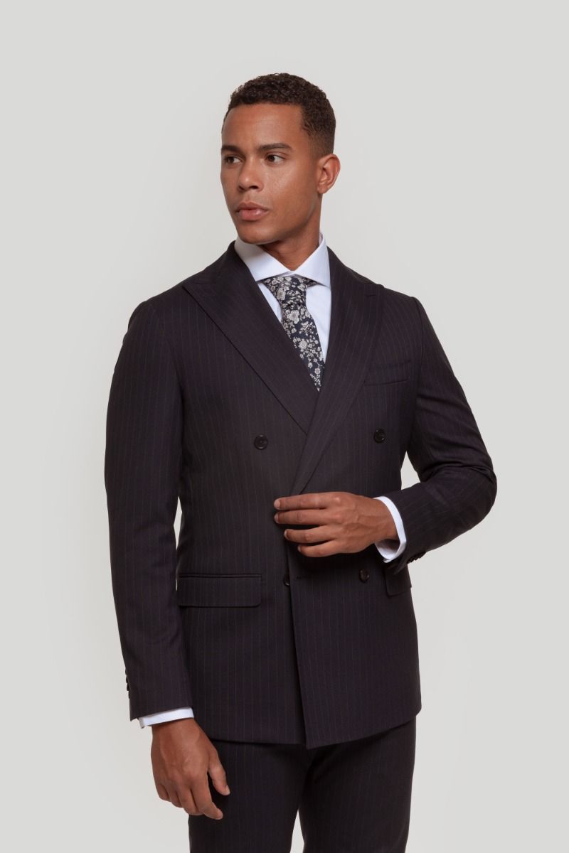 NAVY CROSSED SUIT