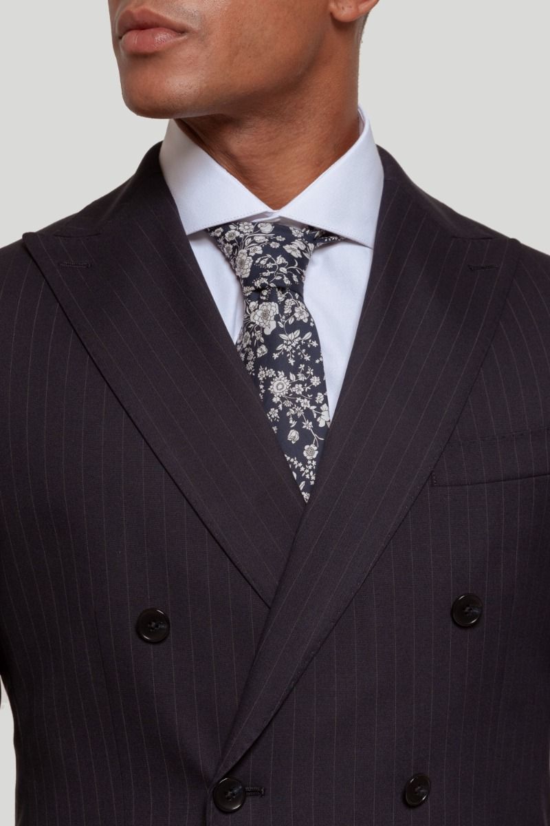 NAVY CROSSED SUIT