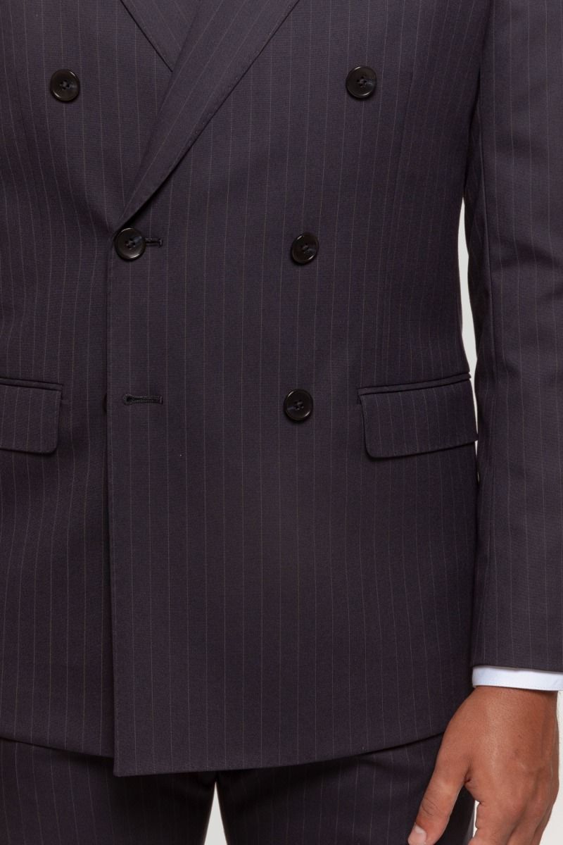 NAVY CROSSED SUIT