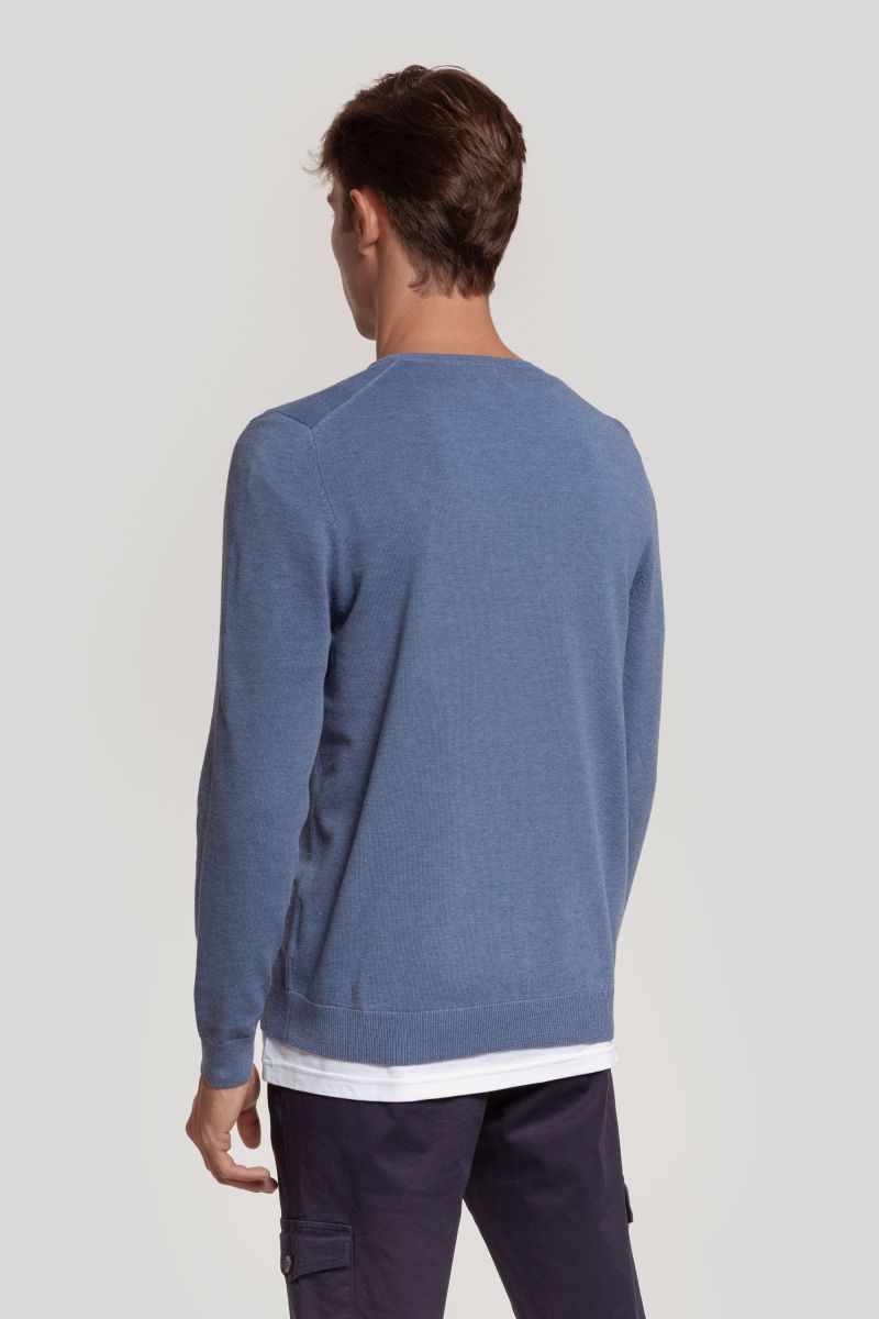 JERSEY PICO INDIGO