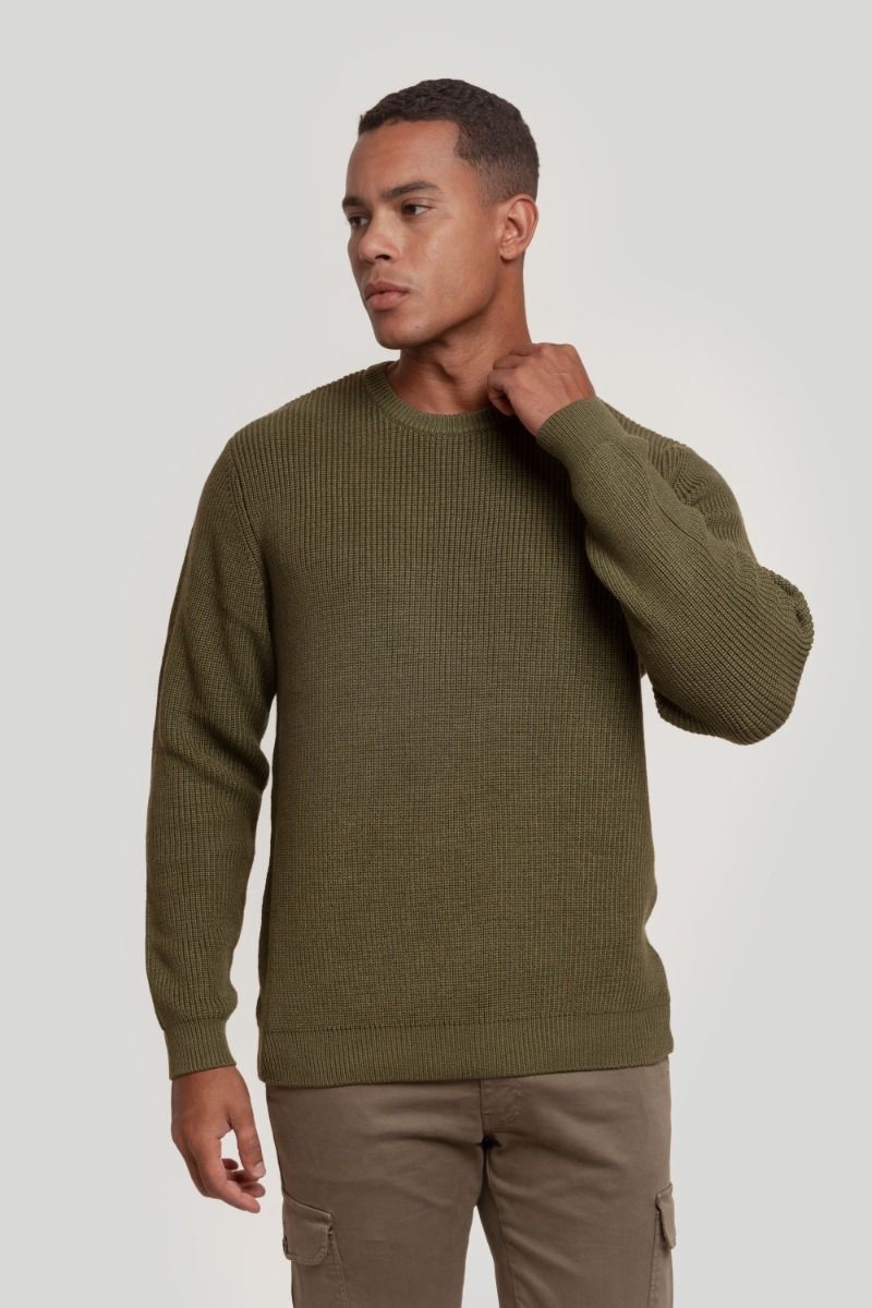 GREEN KNITTED JERSEY