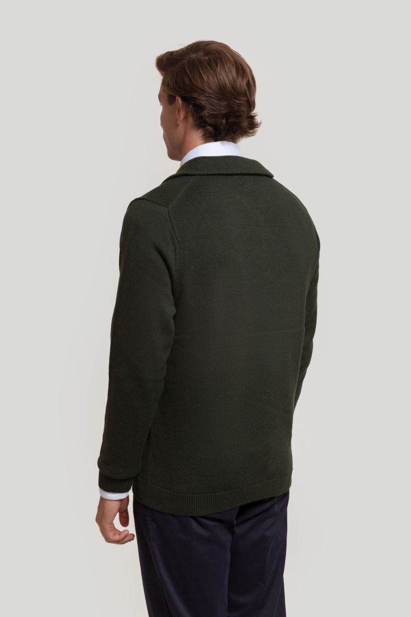 KHAKI HALF ZIP JERSEY