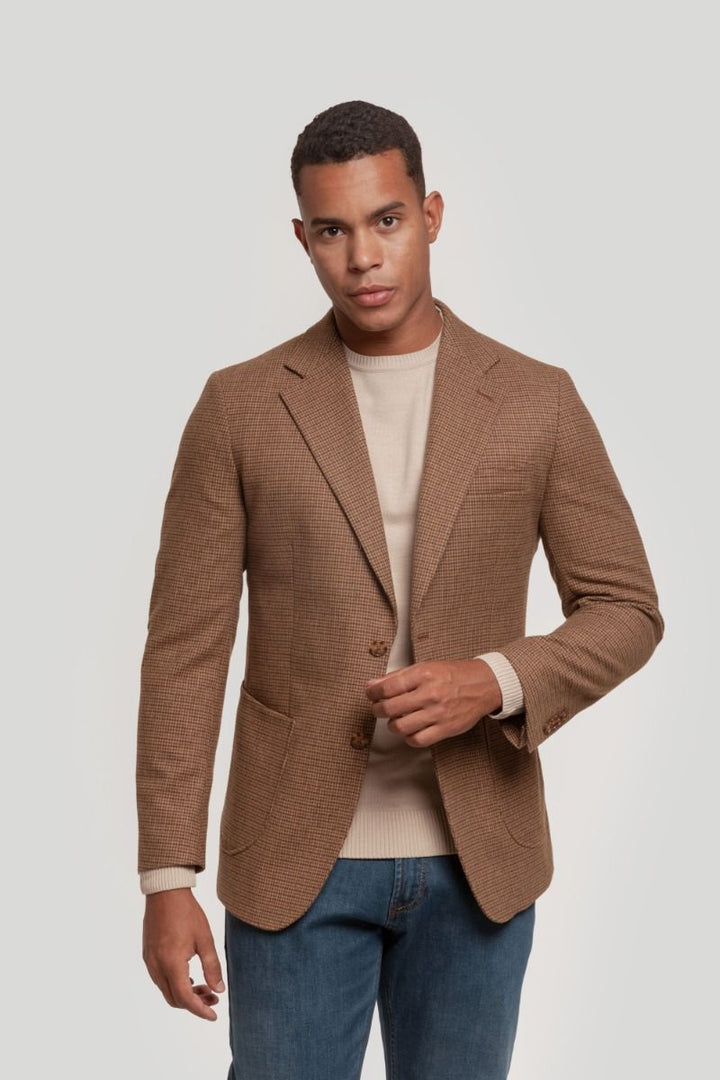 CAMEL CHECK BLAZER