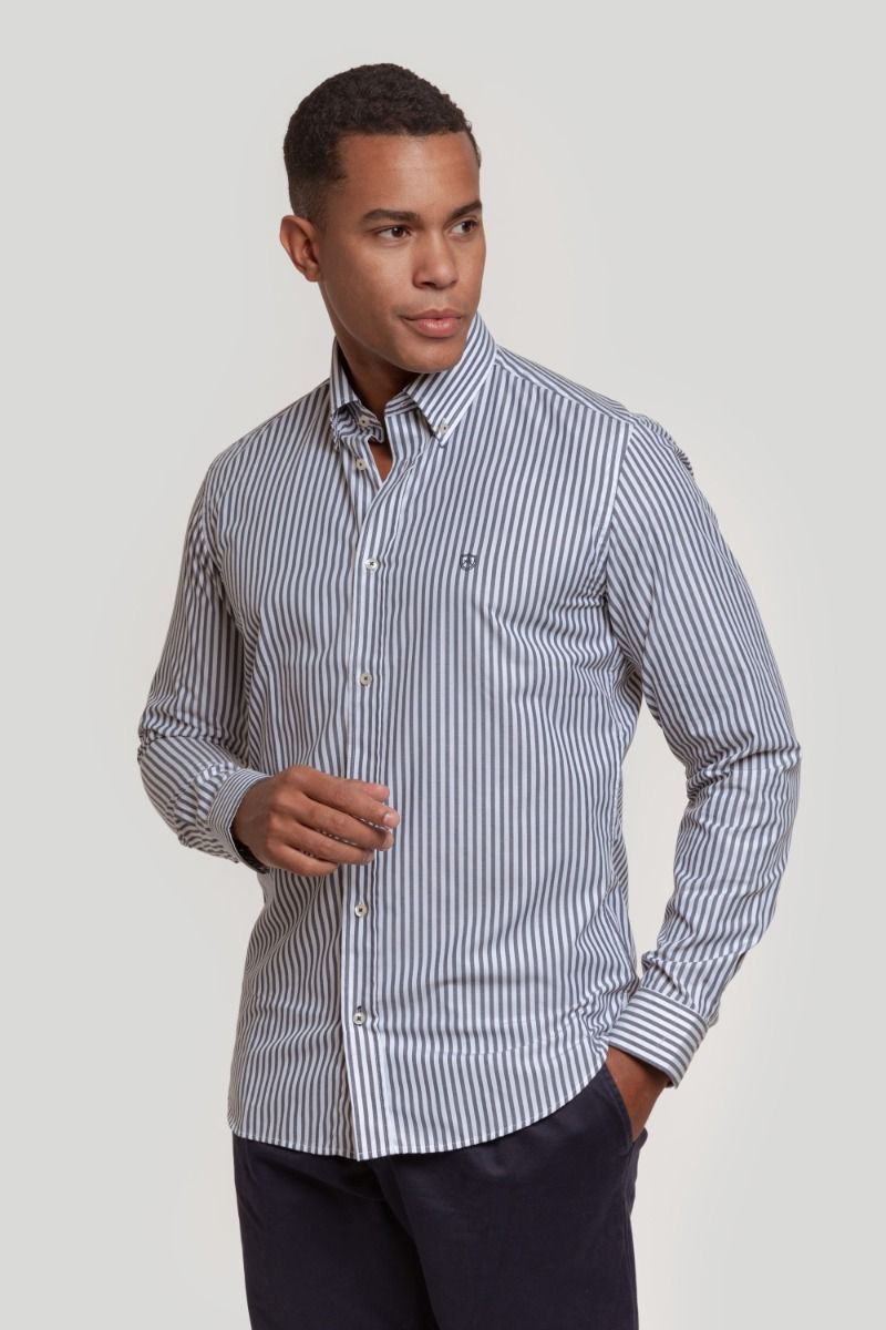 NAVY STRIPED SHIRT