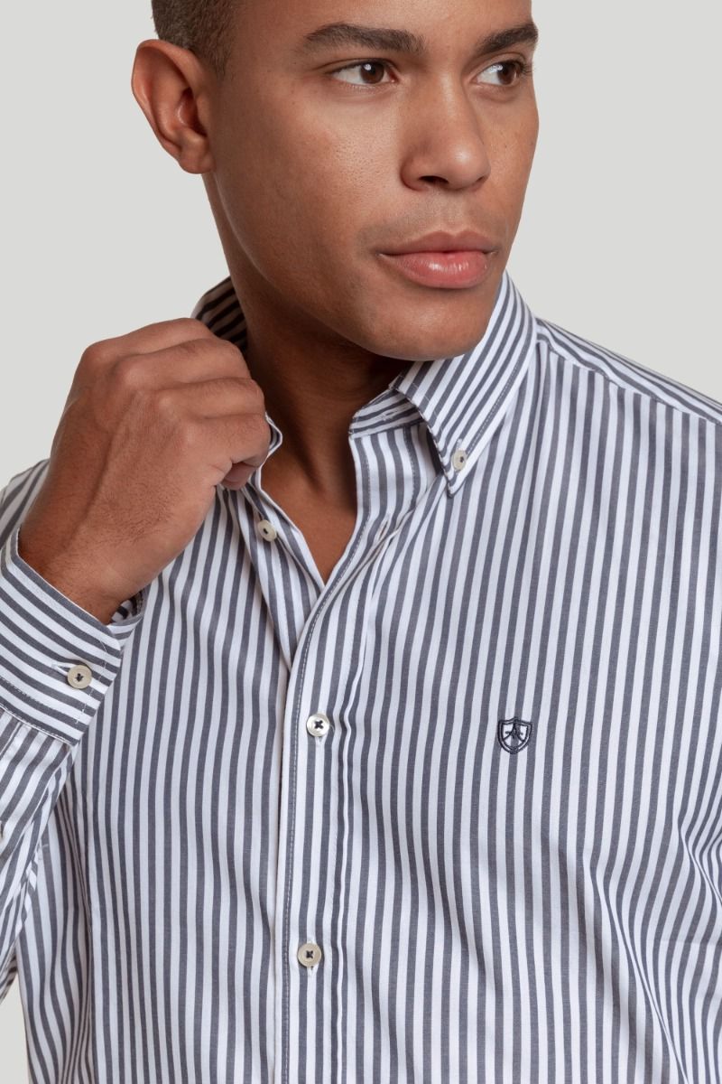 NAVY STRIPED SHIRT