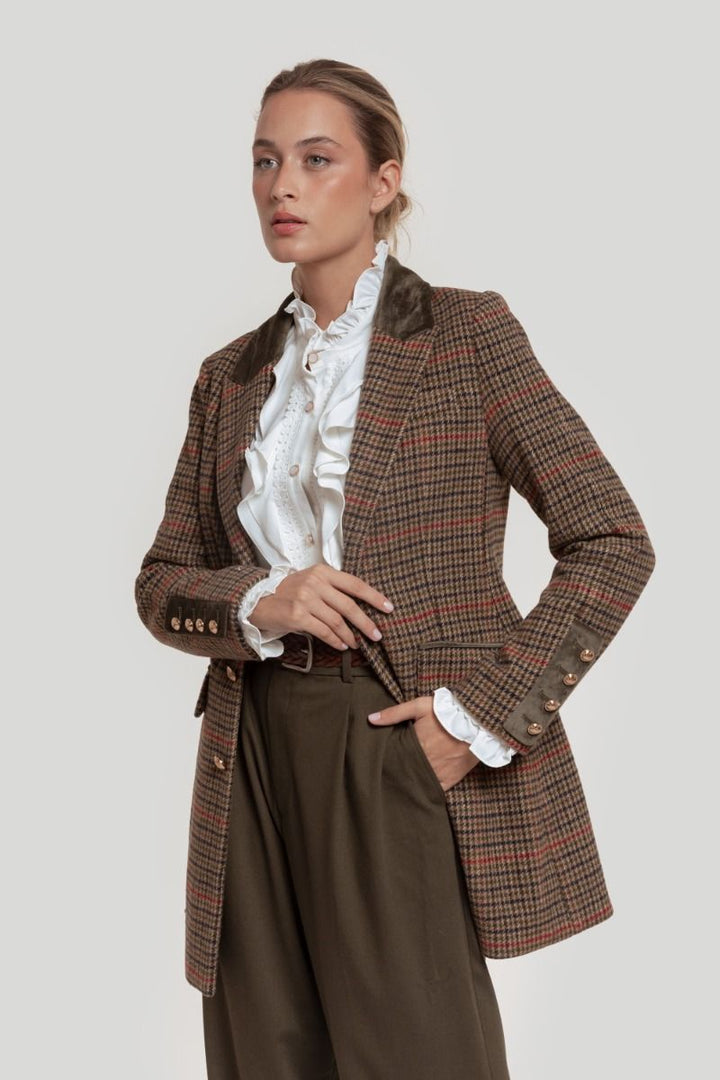 BLAZER DE TWEED CUADRO