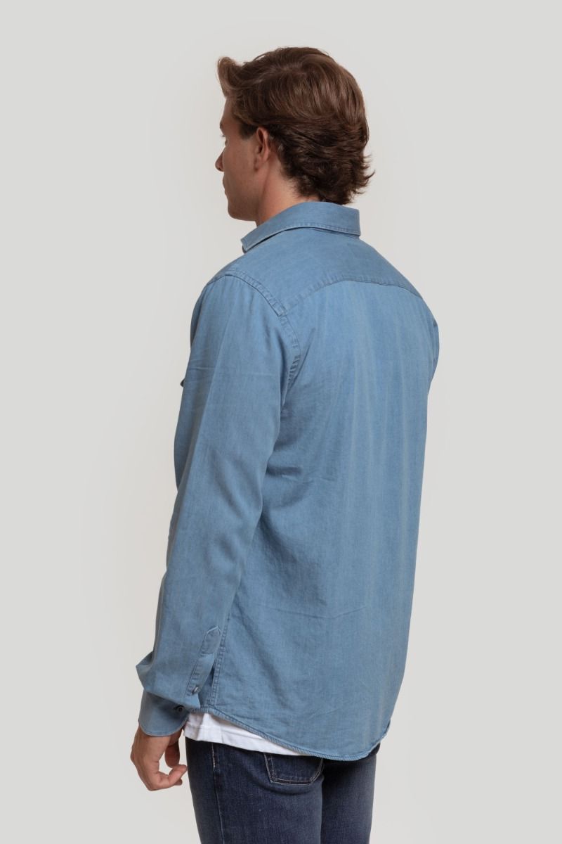 DENIM SHIRT WITH POCKETS