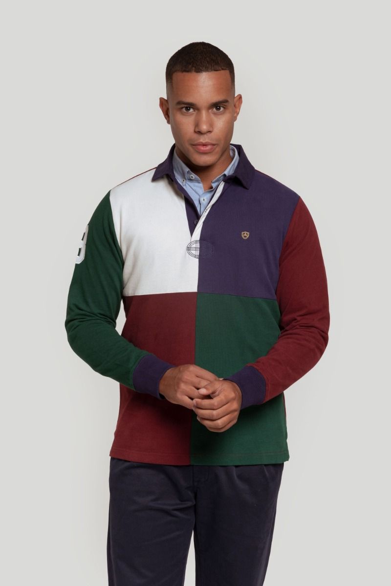 POLO RUGBY CUADRO COLORES