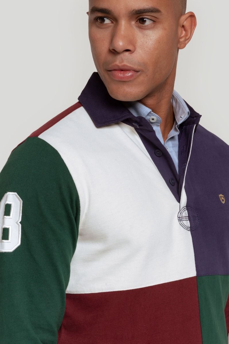 POLO RUGBY CUADRO COLORES