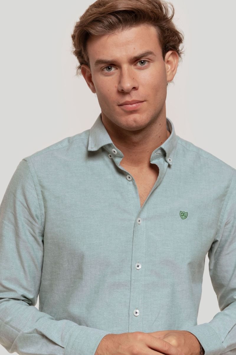 GREEN OXFORD SHIRT