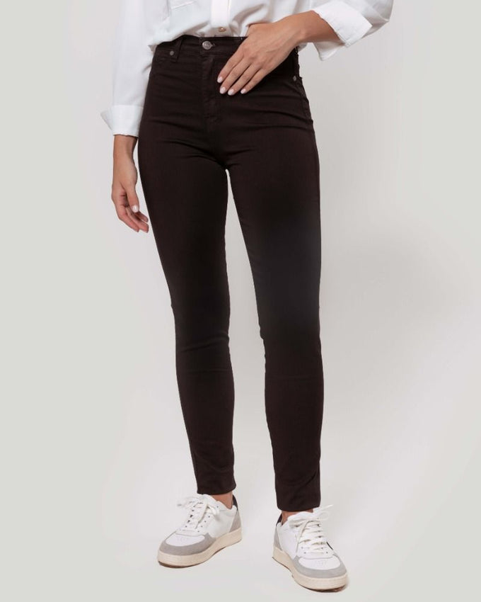 Pantalon Tiro Alto Negro - Raíces