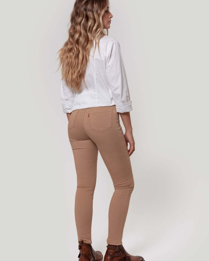 Pantalón Tiro Alto Camel - Raíces